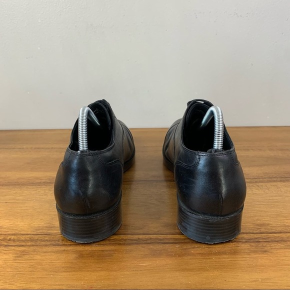 Cole Haan Mens Harrison Grand Black Leather Cap Toe Oxford Size 8 - Picture 5 of 9